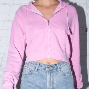 brandy melville sweatshirt zip up